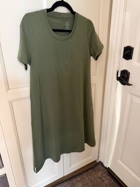Woolx Georgie Dress - S- Olive